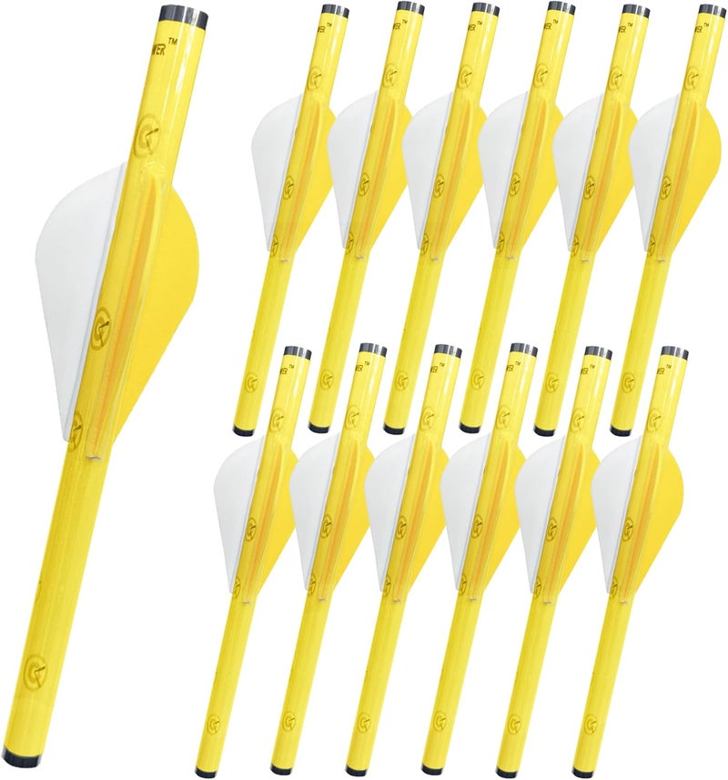 LEANPRO Store 12-Pack Shrink Fletch with 2 Inch Vanes, Stretch Arrow Wraps Universal Fit for Arrows and Bolts, DIY Archery Fletching Tool - Image 1
